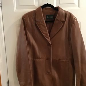 Danier Cinnamon colour leather blazer